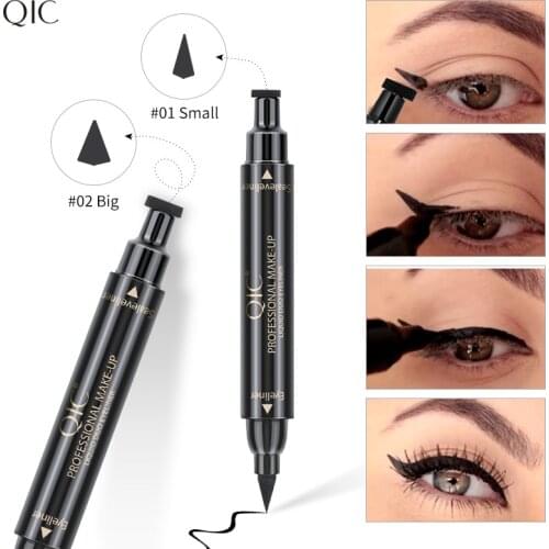 Big Seal Stamp Liquid Eyeliner Pen Waterproof Fast Dry Black Eye Liner Pencil With Eyeliner Cosmetic Double-ended Eyeliner
