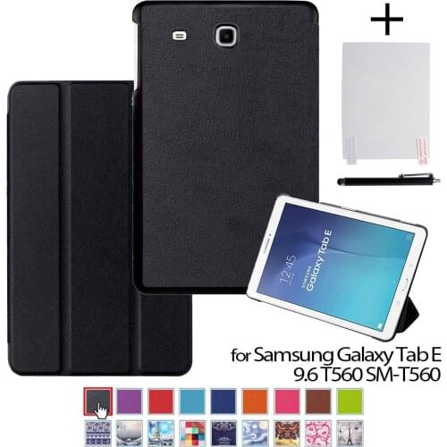 Case for Samsung Galaxy Tab E 9.6 T561, Ultra Slim Cover For GALAXY Tab E SM T560, Magneitc Leather Funda Capa