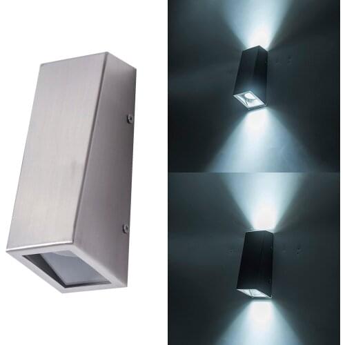 Yard Corridor Balcony AC85-265V Stainless steel Outdoor led wall down lighting LED Porch Lights Modern Home Decor Wall Lamp