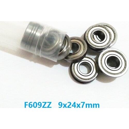 20pcs/50pcs/100pcs F609ZZ F609Z F609 Z ZZ F609-ZZ 9x24x7 mm flange Ball Bearing deep groove 9*24*7mm metal shielded