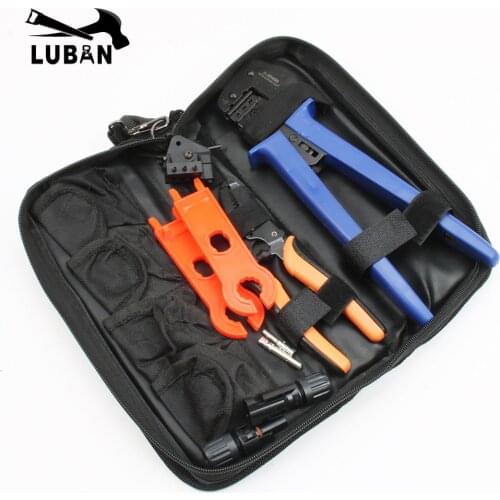 A-2546B Solar Crimping Pliers Tools PV Photovoltaic Wire Cable Crimper For MC3 MC4 Connector Terminal Pins Wiring