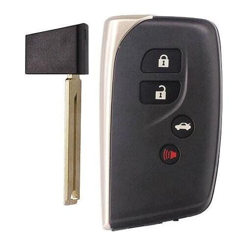 KEYECU Smart Remote Key Shell Case Fob 4B Replacement for Lexus LS460 LS600h - HYQ14ACX