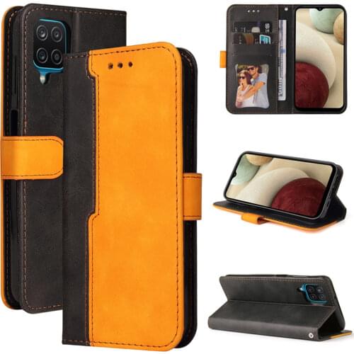 Flip Wallet Case For Samsung Galaxy M12 2021 Luxury Leather Card Slot Book Cover for Galaxy M12 Case M 12 360 Protect Shockproof