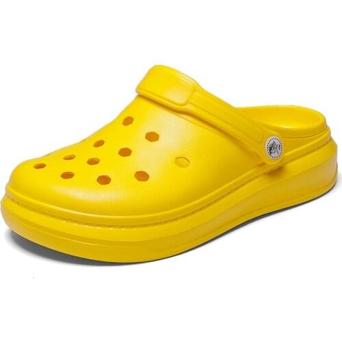 Summer Casual Sandals High Platform 2021 New Lovers Beach Slippers Breathable Flat Bottomed Mens S Large Sandals