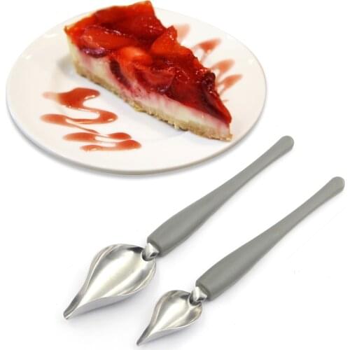 Culinary Drawing Decorating Spoon Sauce Painting Spoon Chef Art Pencil Cooking Baking Coffee Draw DIY Tools Cake Dessert Decor