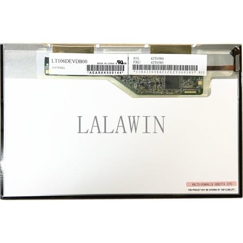 LT106DEVDB00 fit LTD106EWNN FRU 42T0585 42T0584 10.6 LED matrix LCD Screen Panel for Lenovo Notebook Vice Replacement