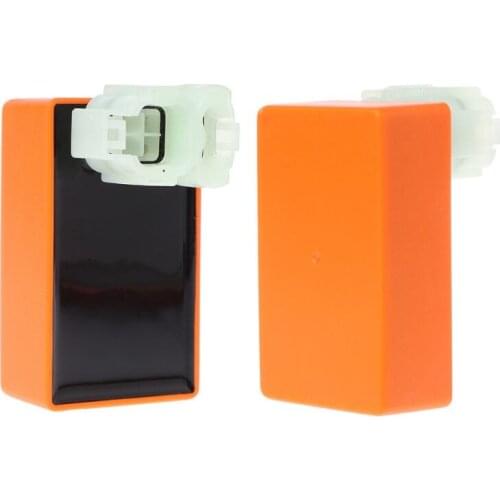 Motorcycle Racing Performance CDI & Ignition Coil & Spark Plug Kit For GY6 50CC 125CC 150CC AC fired, 6-pin connector, eliminate