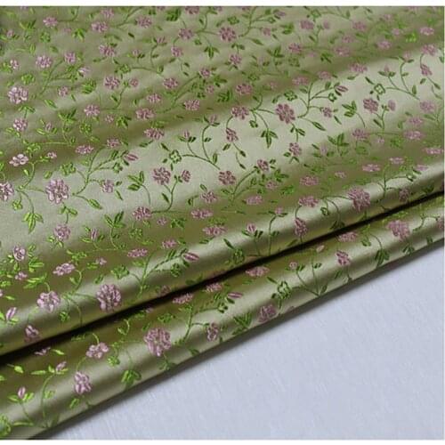 Floral style yard dyed jacquard tapestry satin 3D jacquard brocade fabric for dress cushion cover curtain patchwork 75x100cm