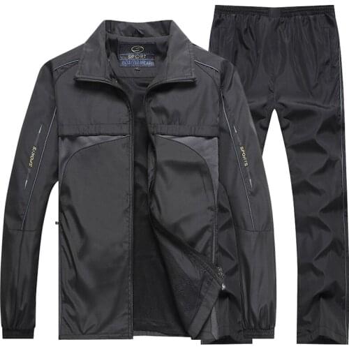 2021 Hip Hop Casual Mens Sets Korean Style 2 Piece Sets Clothes Men Streetwear Fitness Pockets Male Tracksuit Outfit for Men