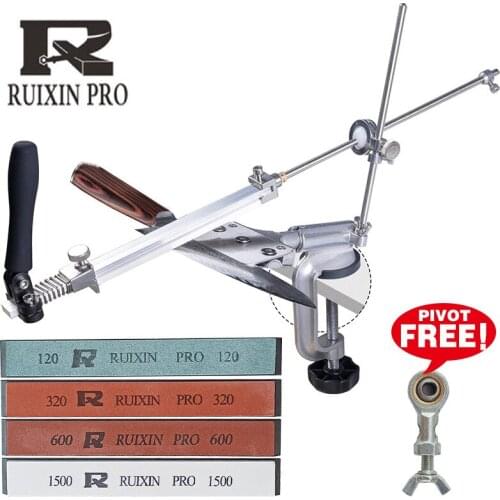 RUIXIN Professional Kitchen Knife Sharpener Whetstone Updated Multifunction Fixed Angle Sharpening System Apex Edge Honing Tools