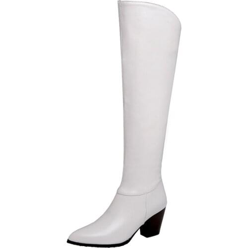 Plus Size Pointed boots thigh high boots knee high boots over the knee boots women ladies boots shoes woman winter boots women
