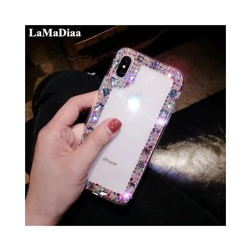 Luxury Fashion The New Capa Bling Diamond Rhinestone Crystal Clear Soft Phone Cases For Samsung A9 A8 A7 A6 j8 j7 j6 j5 j4 2018