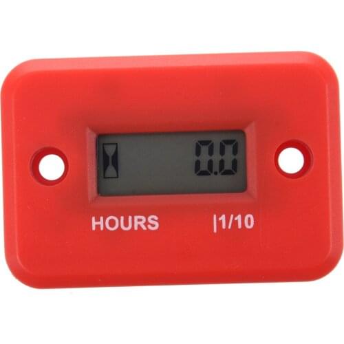 Hour Meter For Boat Yama Ski Dirt Quad Bike Marine ATV Motorcycle Snowmobile Stroke Gas Engine Generator digital counter Red