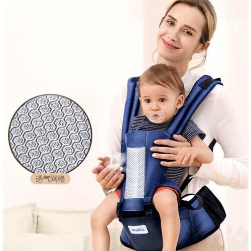 Sling Baby Carrier Ergonomic Carrier Infant Kid Baby Hipseat Sling Front Facing Kangaroo Baby Wrap Carrier for Baby Travel 0-3 Y
