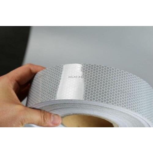 Solas reflective tape lattice Anti-friction maritime rescue marine 2" 5cm ×150ft Brand new