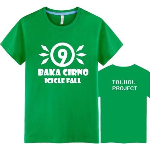 High-Q Unisex TouHou Project Cirno 9 cotton Tees T-Shirt Tee TouHou Project Remilia Flandre loose t-shirt tees t shirt
