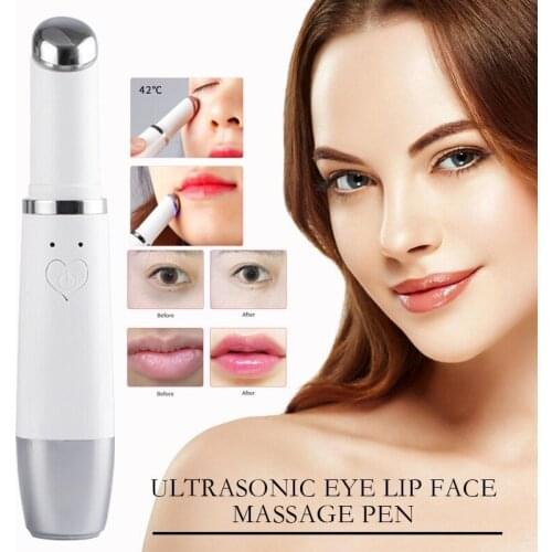Ultrasonic Eye Massager Pen Anti Aging Wrinkle Eye Care Relax Roller Electric Facial Massager Skin Beauty Instrument Belleza