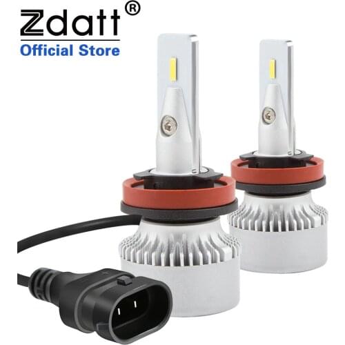 Zdatt H7 LED H11 H4 Lamp 9005 9006 Car Headlight Bulb 12000LM 100W 6000K 12V Fog Light Automobiles Turbo Fan Cooling HB3 HB4