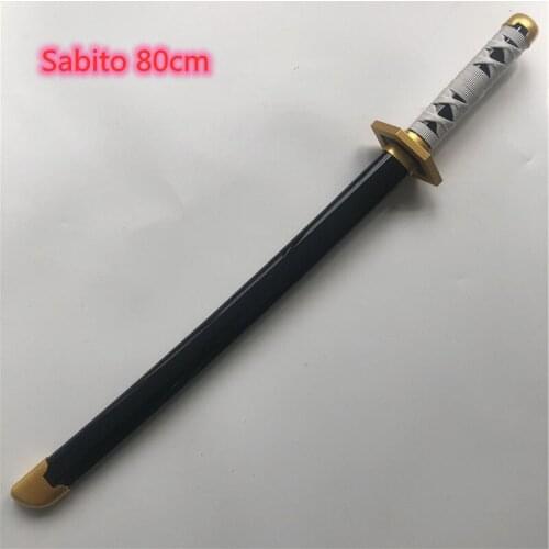 1:1 Kimetsu no Yaiba Sword Weapon Demon Slayer Sabito Cosplay Sword Anime Ninja Knife wood toy 80cm