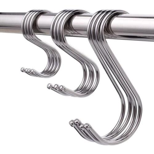 10pcs Kitchen Hanging Hanger Storage Holders Organizer Household Home Essential Useful New S Shaped Hooks