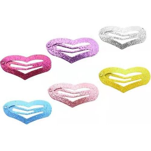 2020 New 3.8CM Glitter love Dog Hair Clip BB Hairpin Teddy Frosted Cip Pet Headdress Accessories