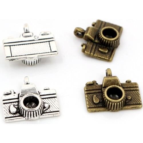8pcs Charms camera 15x14mm Antique Making pendant fit,Vintage Tibetan Bronze Silver Plated ,DIY bracelet necklace