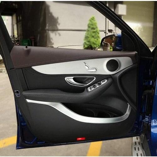 ABS Plastic Car Interior Door Decoration Moulding Strips Trim For Mercedes Benz GLC Class X253 220 260 300 2015 2016 2017