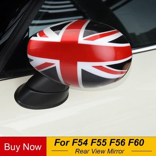 Union Jack Door Rear View Mirror Cover Case Housing Car-styling For Mini Cooper S JCW Countryman F54 F55 F56 F60 2019.Jul-2020