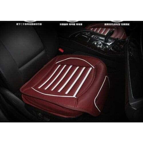 Four Color Style waterproof pu Leather single car mats four seasons seat car cushion pad car seat cover for universal car