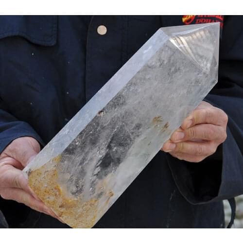 Ddh00127 Large nature clear crystal quartz point reiki healing