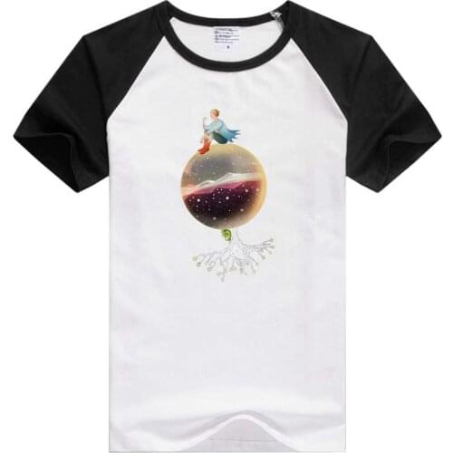 The Little Prince Moon Stars short sleeve casual Men/Women T-shirt Comfortable Tshirt GA416
