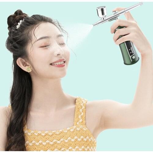 Dual Action 0.4mm Gravity-Feed Airbrush Compressor Kit for Make-Up Nails Art