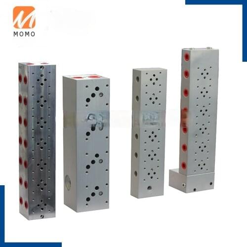 Custom aluminum valve block hydraulic system control valve block 4WE6 4WE10 rexroth DGS-01 DSG-03 YUKEN