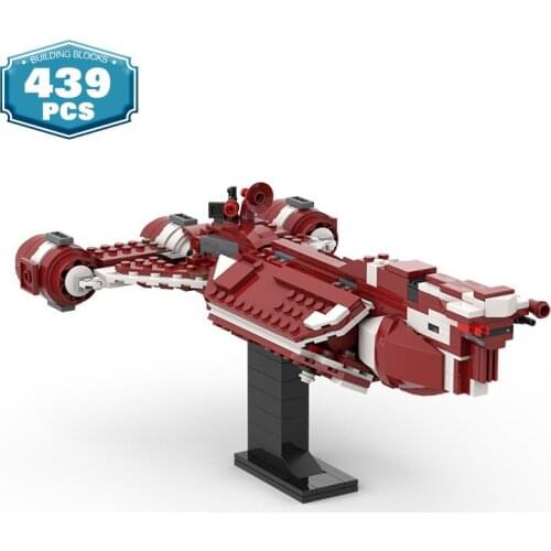 Moc Space Wars Military Army Battle Consular Class Cruiser Spaceship Battleship Weapon Warship Building Blocks Toys Boys Gift