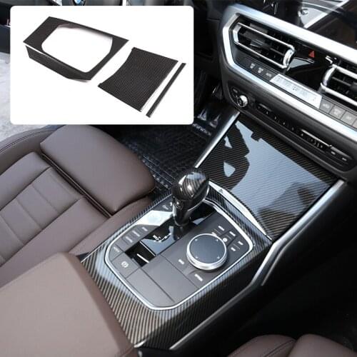 LHD For BMW G20 G28 325 3 Series 2019 2020 ABS Chrome Car Center Console Gear Shift Decoration Panel Cover Trim Left Hand Drive