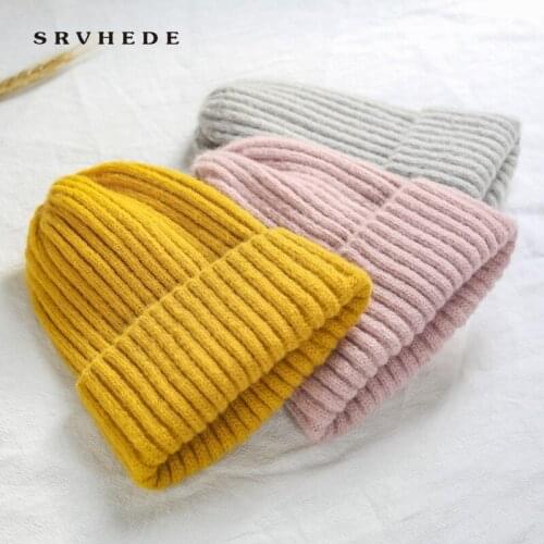 2021 new ladies knitted hat autumn and winter hippocampus hat student pointed head cap solid color ear protection wool hat