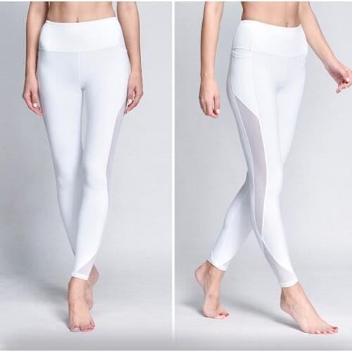 NEW STORE Trending Products 2019 Sport White Leggings Femme Womens Workout Leggings With Pockets push up pants fitness legging