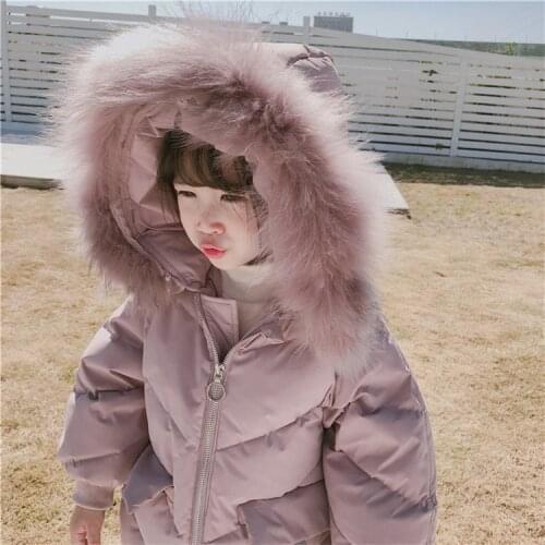 Children Coat Baby Girls Winter Coats Long Sleeve Down Coat Girls Warm Parkas Baby Jacket Winter Outerwear Cartoon Toddler Coat