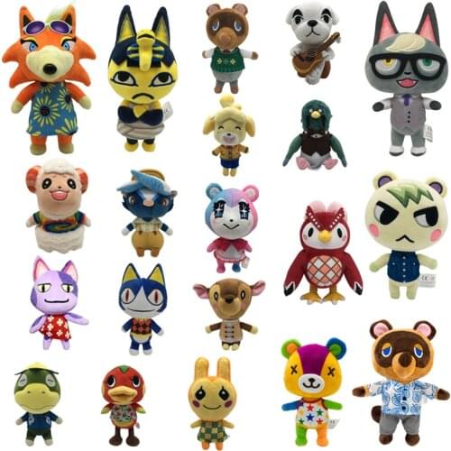 20-28cm Animal Crossing Plush Stuffed Toys Cute Celeste Stitches KK Tom Judy Isabelle Plush Soft Toy Doll Gift for Children Kids