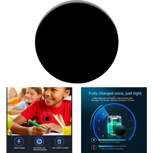 Pin Portable Digital Voice Recorder Voice Activated Intelligent Rechargeable Small for Lectures Interviews USB Charge