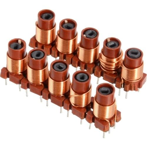 10pcs Adjustable High-Frequency Ferrite Core Inductor Coil 12T 0.6uh-1.7uh Adjustable Inductor