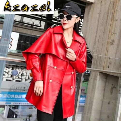 Spring Autumn Real Genuine Leather Jacket Women Clothes 2020 Korean Vintage Sheepskin Coat Windbreaker Chaqueta Mujer ZT3122