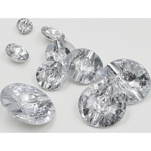 10PCS Rhinestone Crystal Buttons 10mm/15mm/18mm/20mm/25mm Rhinestone Crystal Buttons For Clothing Sofa Craft Sewing Accessories