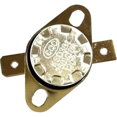 2pcs 120 °C KSD301 NC Auto Reset Thermostat Temperature Switch 10A 250V AC