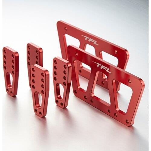 TFL 1/10 RC Car accessories Red AXIAL SCX10 Rock Crawler SCX10 Chassis Adjustable Mont Set TH01861-SMT6
