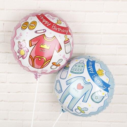 18 inch baby shower balloon blue powder baby boy girl baptism aluminum foil balloon baby birthday party toy balloon