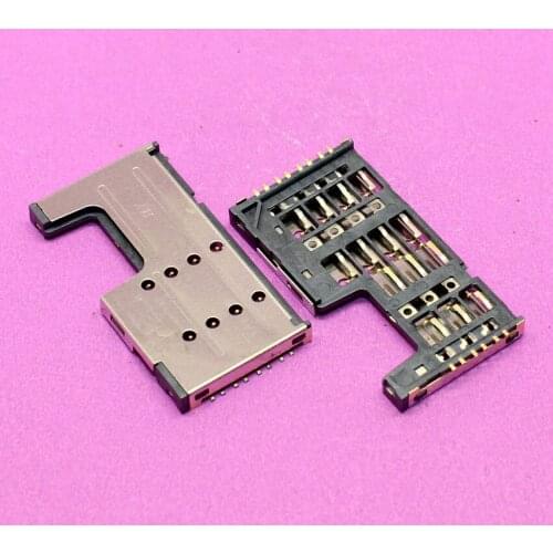 YuXi 1pcs New Sim Card+SD Card 2 in 1 socket Holder Tray Slot Replacement Parts for Lenovo A355E A390T A889 A880 A708T ZTE Q101T