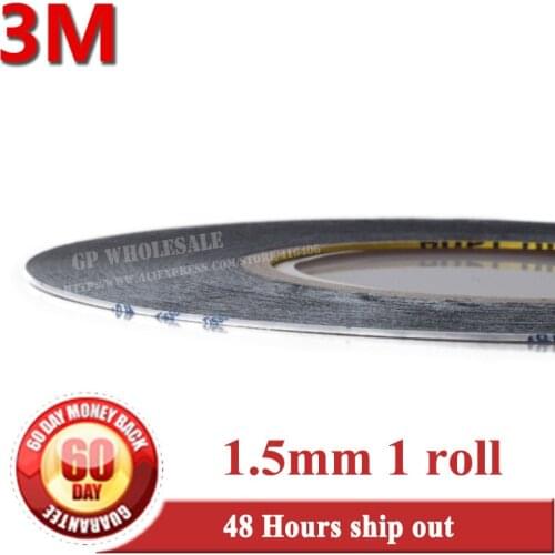 1.5mm* 50M) 3M 9448AB Two Sides Black Adhesive Tape Glue for Samsung Galaxy Sony iphone ipad Phone Touch Screen LCD Display
