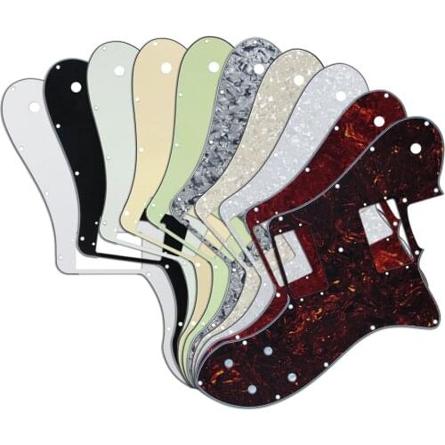 10PCS Mixed Colors Guitar Pickguard Pick Guards for 14 Hole Mexican 72 Deluxe Reissue RI Tele Style Guitar Accessories