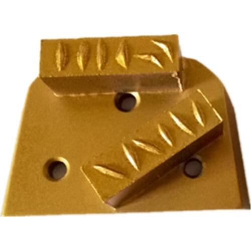 PCD54 Concrete Epoxy Removal Two Bar Segments Mix Split PCD Floor Pads Split PCD Diamond Grinding Disc for Lavina X Series 12PCS